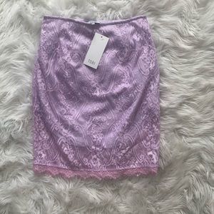 Lavender lace skirt